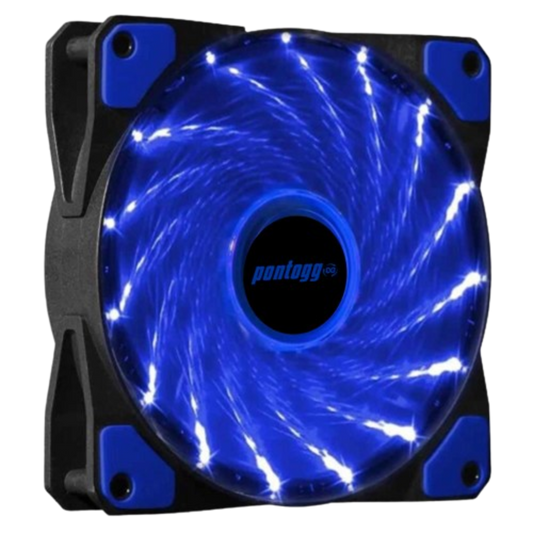 Cooler Fan High Quality Azul 16 Leds Para Gabinete 120mm x 120mm