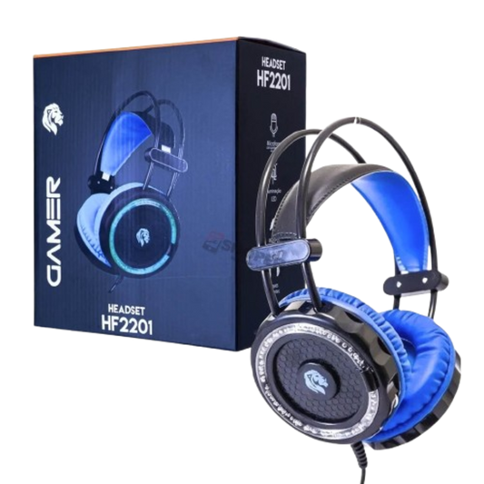 Headset Gamer Com Microfone Fone De Ouvido Led P2 Hf2201 - Hayom