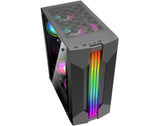 Gabinete Gamer Rush B Preto Com Led RGB