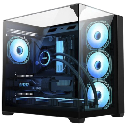 Gabinete Aquario 01FD Black Mega Shark Atx p/cooler 360