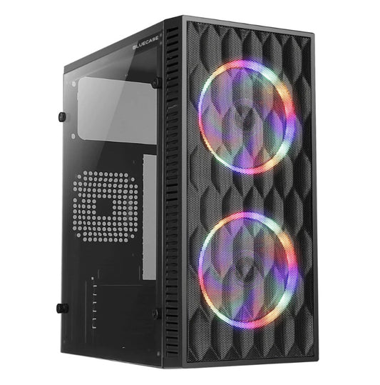 GABINETE GAMER - HIVE - 2 FANS RGB -VIDRO LATERAL