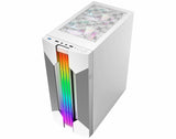 Gabinete Gamer Rush A Branco Com Led RGB