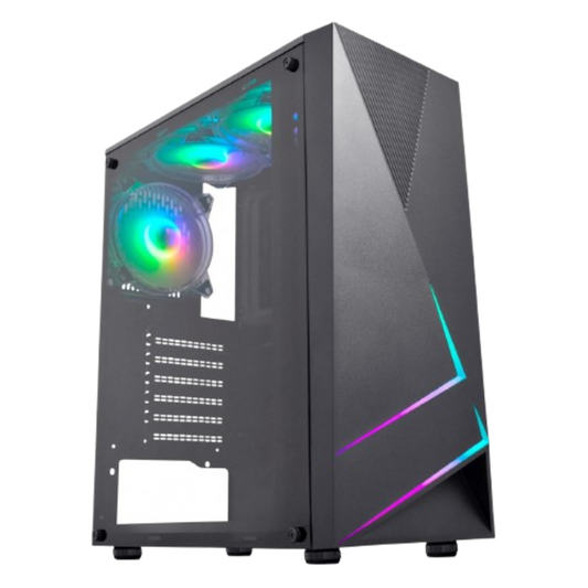 Gabinete Gamer Kratos2 45TP Painel fita Led RGB - Kmex
