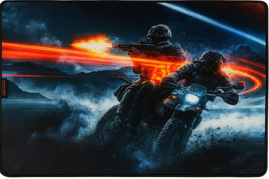 Mouse Pad Gamer Battlefield 32×42 cm Superfície de Tecido Ultra Suave com Base Antiderrapante, Controle e Desempenho Pr