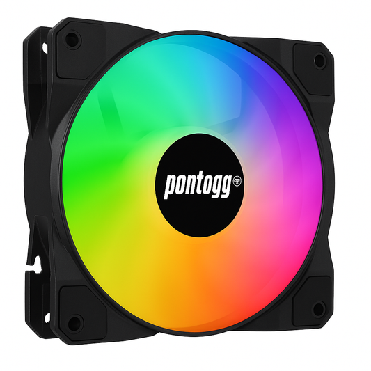 Cooler Fan HQ RGB 16 Leds para Gabinete PC 120mm - Pontogg