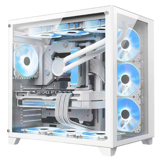 Gabinete Gamer Space Atx Branco W2R4 - Kmex
