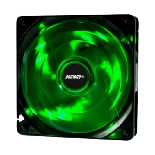 Cooler Fan Basic Verde 4 Leds Para Gabinete 120mm x 120mm