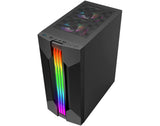 Gabinete Gamer Rush B Preto Com Led RGB