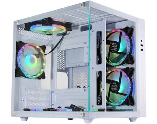 Gabinete Gamer Aquario Branco Micro W2SB - Kmex