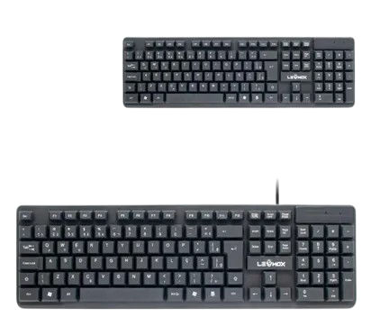 Teclado Office Usb Padrão ABNT2 Brasileiro Super Mácio para Escritório Pc - Lehmox