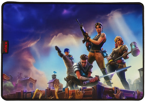 Mouse Pad Gamer Fortnite 32×42 cm Superfície de Tecido Ultra Suave com Base Antiderrapante, Controle e Desempenho Profis