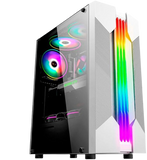 Gabinete Gamer Rush A Branco Com Led RGB