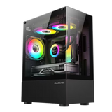 Gabinete Gamer BG-054 Hit Preto Com Fans Vermelho