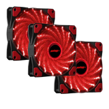 Kit 3 Cooler Fan High Quality 16 Leds (Escolha o seu) 120mm Gabinete Pc Gamer Ventoinha