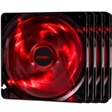 Kit 4 Cooler Fan Basic 4 Leds (Escolha o seu) 12cm Ventoinha