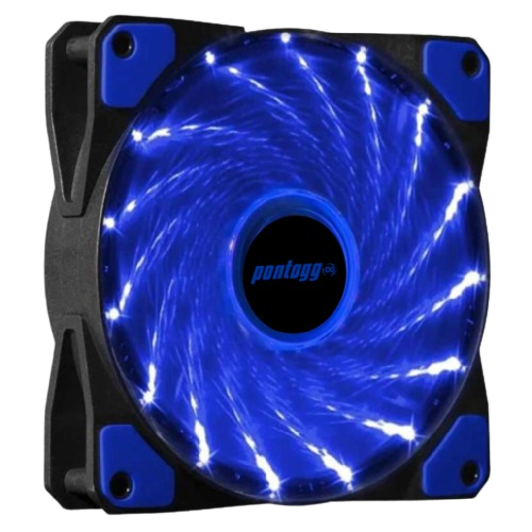 Cooler Fan High Quality Azul 16 Leds Para Gabinete 120mm x 120mm