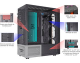 Gabinete Gamer Rush B Preto Com Led RGB