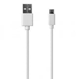 Cabo para Carregar Celular entrada usb x Mini Usb Carregador V8 2.0 Branco/Preto para Smartphone - Lehmox