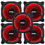 Kit 5 Cooler Fan Reinforced Leds Para Gabinete 120mm x 120mm