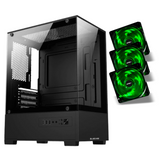 Gabinete Gamer BG-054 Hit Preto ou Cinza com 3 Fans RGB - Bluecase