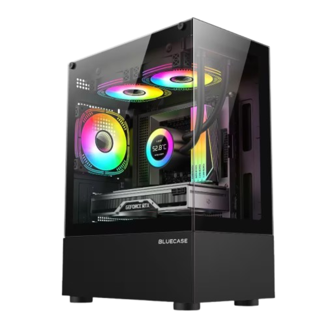 Gabinete Gamer BG-054 Hit Preto s/ Fans - Bluecase