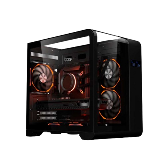 Gabinete Aquario Cyberpunk CG48KI com display digital - Kmex