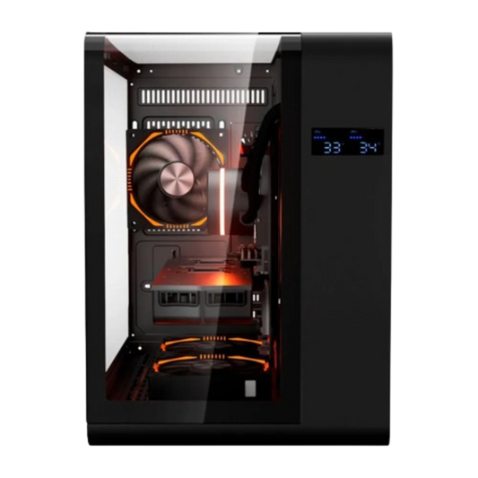 Gabinete Aquario Cyberpunk CG48KI com display digital - Kmex