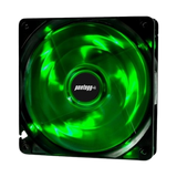 Kit 3 Cooler Fan Basic Verde 4 Leds Para Gabinete 120mm x 120mm