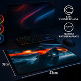 Mouse Pad Gamer Battlefield  32×42 cm Superfície de Tecido Ultra Suave com Base Antiderrapante, Controle e Desempenho Pr