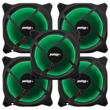 Kit 5 Cooler Fan Reinforced Leds Para Gabinete 120mm x 120mm