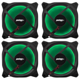 Kit 4 Cooler Fan Reinforced Leds Para Gabinete 120mm x 120mm