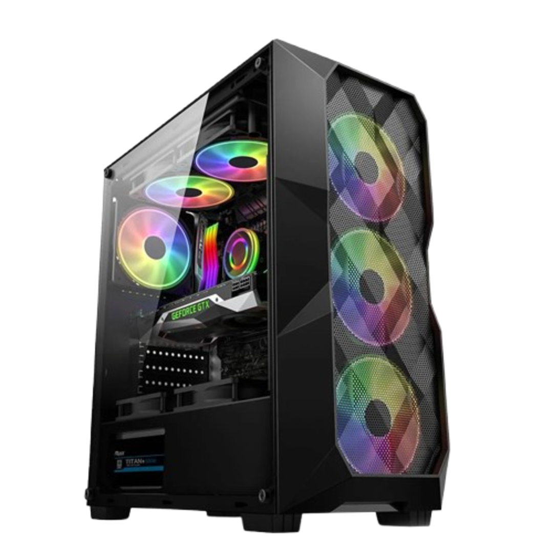 Gabinete Gamer GB1710 Com 3 Cooler Fan Led Rgb - Hayom