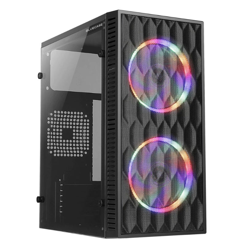 GABINETE GAMER - HIVE - 2 FANS RGB -VIDRO LATERAL