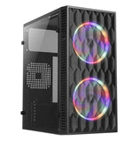 GABINETE GAMER - HIVE - 2 FANS RGB -VIDRO LATERAL