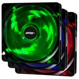 Cooler Fan Basic Verde 4 Leds Para Gabinete 120mm x 120mm