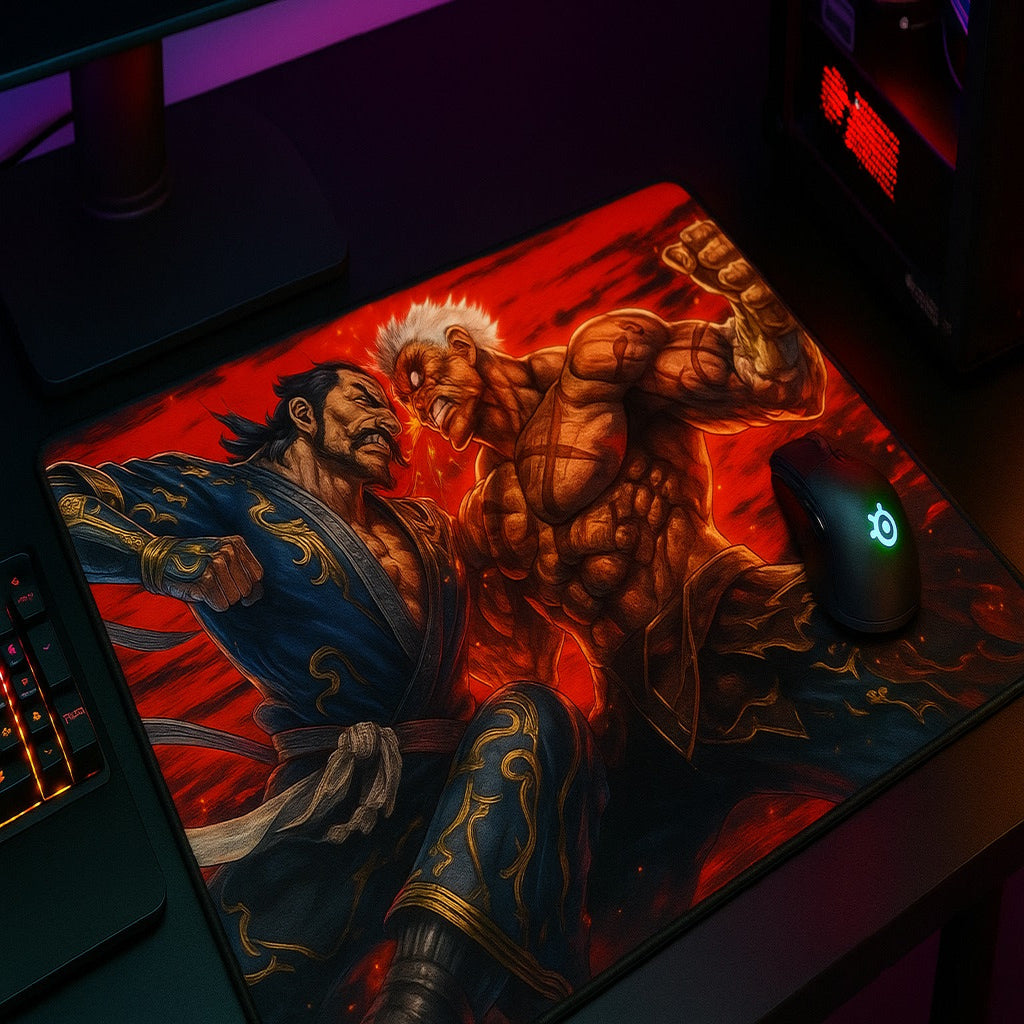 Mouse Pad Gamer Asura 32×42 cm Superfície de Tecido Ultra Suave com Base Antiderrapante, Controle e Desempenho Profis