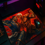 Mouse Pad Gamer Asura 32×42 cm Superfície de Tecido Ultra Suave com Base Antiderrapante, Controle e Desempenho Profis