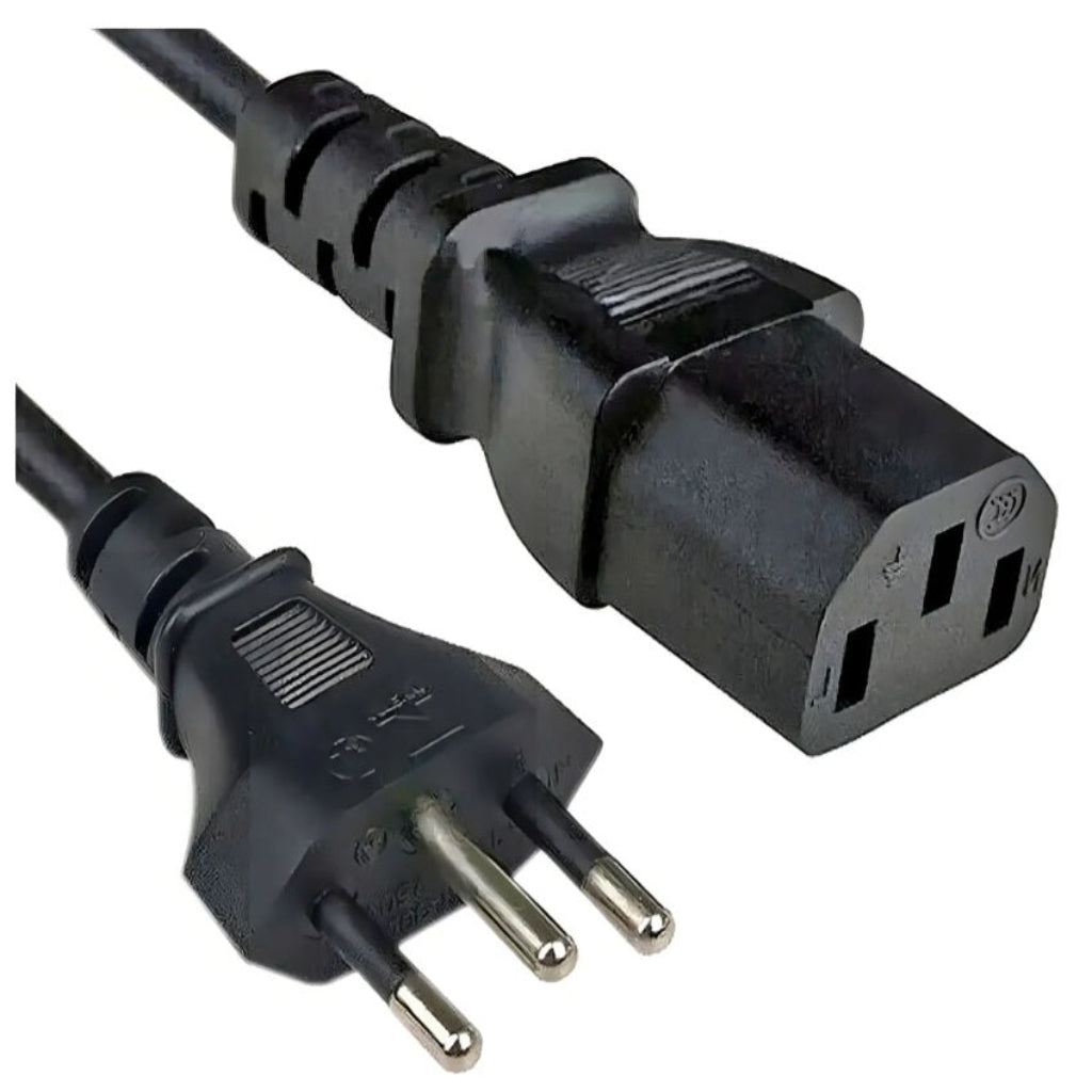 Cabo De Força Energia Tripolar 1,2m Para Fonte Monitor Pc