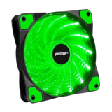 Kit 4 Cooler Fan High Quality Verde 16 Leds Para Gabinete 120mm x 120mm