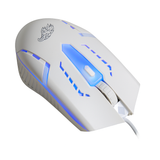 Kit Gamer Branco KMW5228 Teclado RGB ABNT 2 + Mouse Óptico 1000 DPI USB