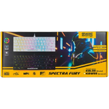 Teclado Gamer Mecanico SpectraFury White KBW8 RBG