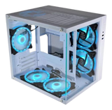 Gabinete Gamer Aquario Branco Micro W2SB - Kmex