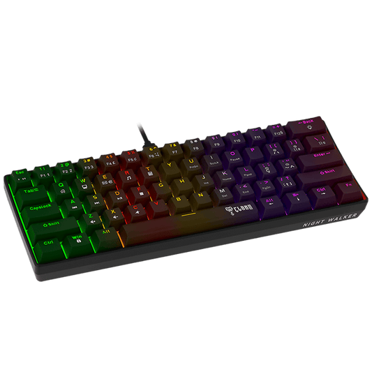 TECLADO GAMER 60% NIGHT WALKER v2 - MECANICO - CLANM RGB
