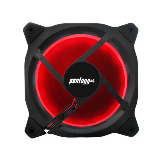 Cooler Fan Reinforced Vermelho Leds Para Gabinete 120mm x 120mm