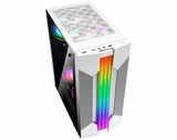Gabinete Gamer Rush A Branco Com Led RGB