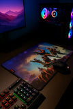 Mouse Pad Gamer Fortnite 32×42 cm Superfície de Tecido Ultra Suave com Base Antiderrapante, Controle e Desempenho Profis