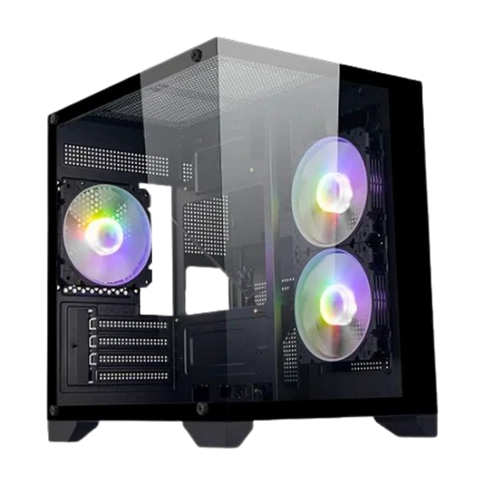 Gabinete Gamer Aquário BG-052 Soul Pro Preto c/ 3 Fans ARGB - Bluecase