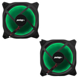Kit 2 Cooler Fan Reinforced Leds Para Gabinete 120mm x 120mm
