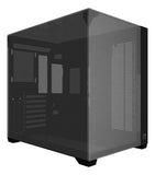GABINETE GAMER BG-059B VEGAS PRETO BLUECASE  VIDRO PANORAMICO ESPELHADO