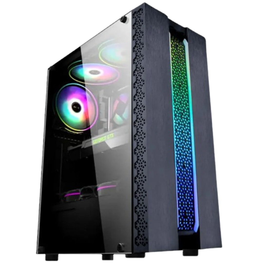 Gabinete Gamer Kratos CG42TP Painel fita Led RGB - Kmex